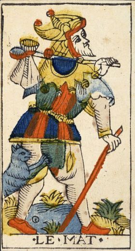 La carte du Mat dans le Tarot de Marseille