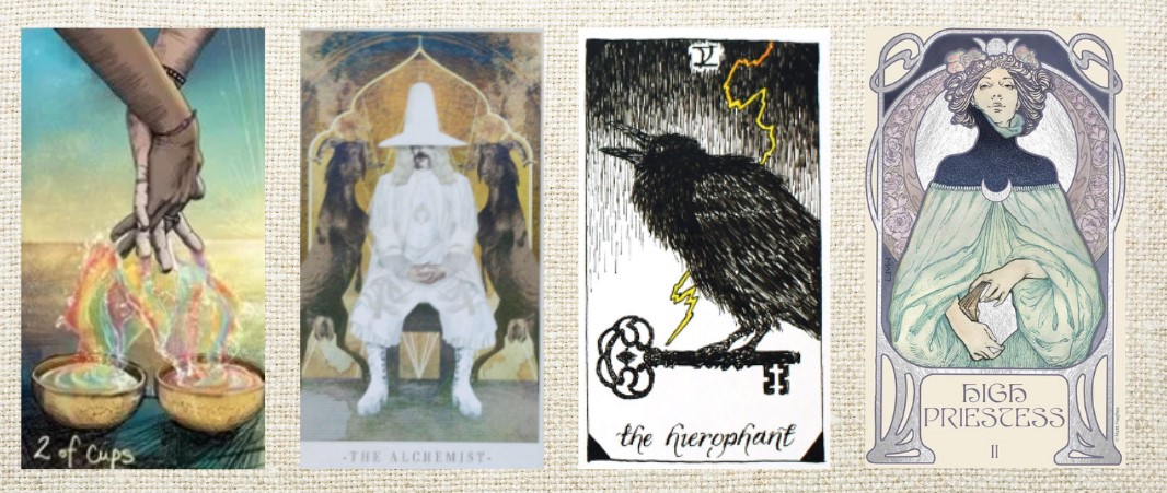 Quelques Tarots contemporains - The Light Seer, the Terra Volatile, the Wild Unknown and the Ethereal Visions