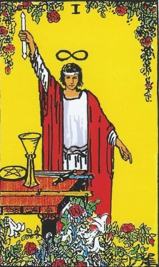 La carte du Magicien - Tarot de Rider-Waite-Smith