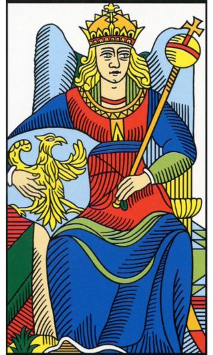 imperatrice-marseille-tarot La carte de l'Impératrice dans le Tarot de marseille