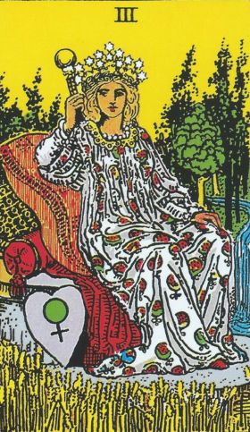 imperatrice-riderwaitesmith-tarot La carte de l'Impératrice dans le Tarot Rider-Waite-Smith