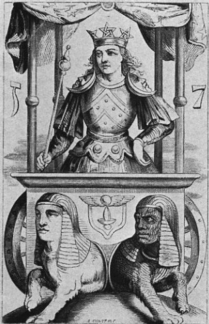 le-chariot-tarot-eliphas-levi La carte du Chariot dans le Tarot d'Eliphas Levi