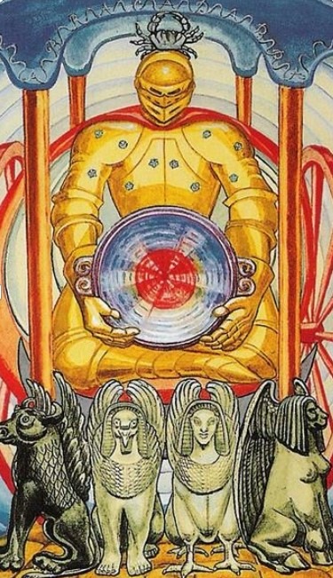 le-chariot-tarot-thoth La carte du Chariot dans le Tarot de Thoth