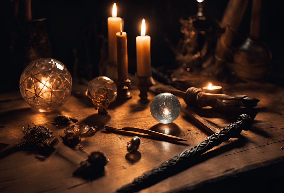 Test banner type magicien - outils magiques