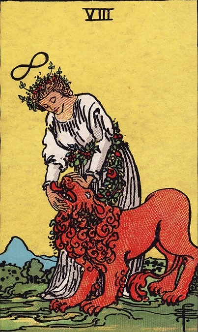la-force-tarot-rider-waite-smith La Force dans le tarot Rider-Waite-Smith