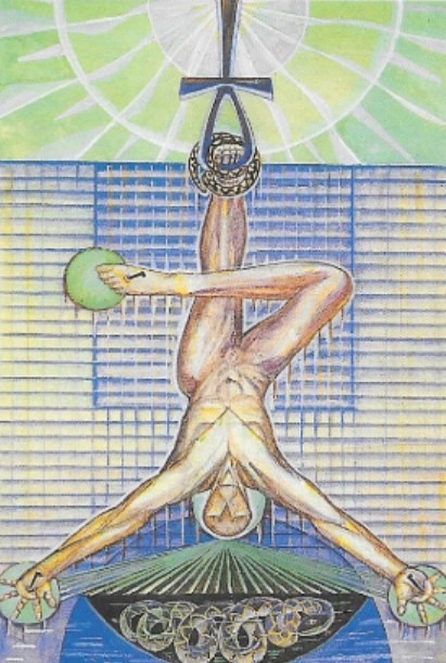 La carte du Pendu dans le Tarot de Thoth