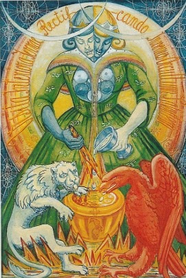 temperance-tarot-thoth Carte de la Tempérance dans le tarot de Thoth