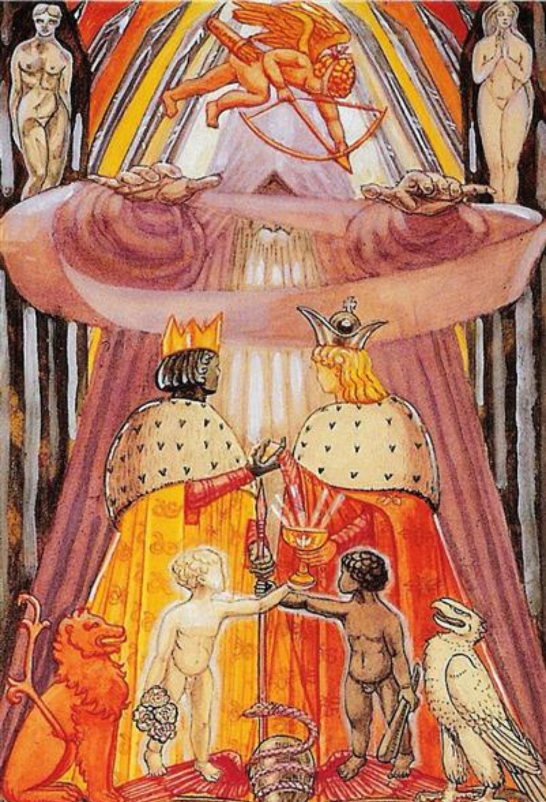 Les Amoureux dans le Tarot de Thoth