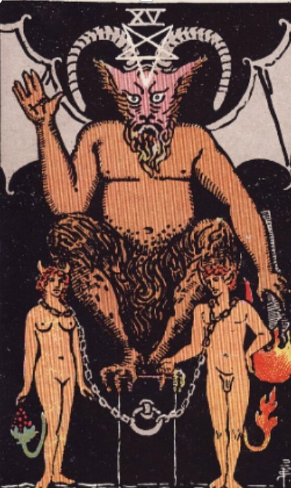 Le Diable dans le tarot Rider Waite Smith