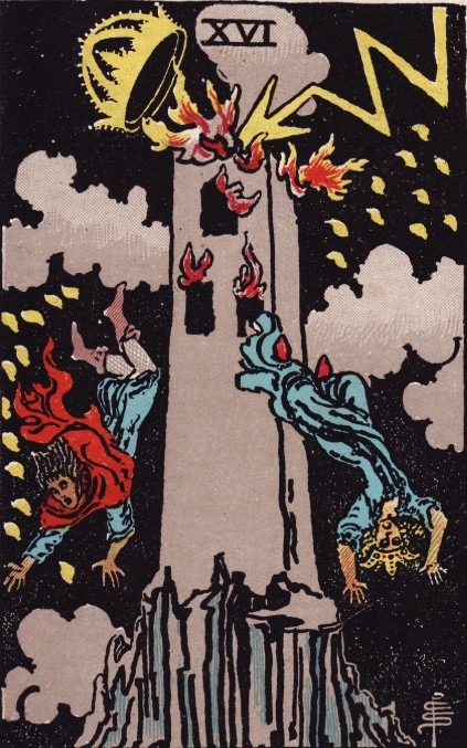 la-tour-tarot-rider-waite-smith La Tour dans le Tarot Rider-Waite-Smith