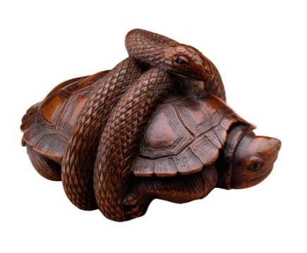 tortue-yi-king Tortue et serpent symbole de la création de l'univers